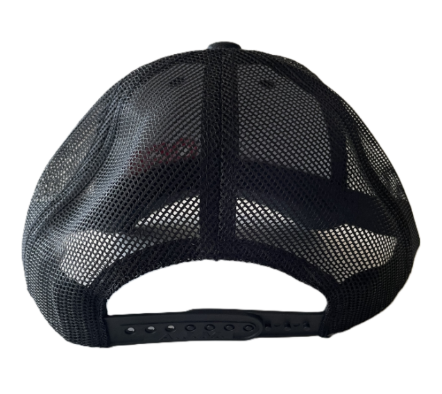Great Value - 6 Panel Constructed Full-Fit Ball Cap (Mesh Back) Black on Black
