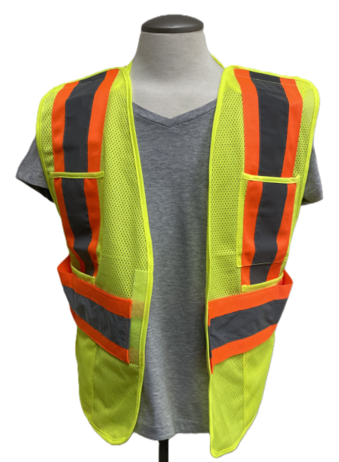 Patrol - Mesh Hi-Vis 5 Point Tear Away Vest - One Size