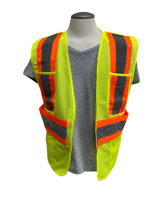 *NEW - Patrol - Adult Mesh Hi-Vis 5 Point Tear Away Vest - One Size