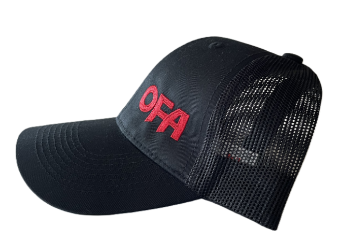 Great Value - 6 Panel Constructed Full-Fit Ball Cap (Mesh Back) Black on Black