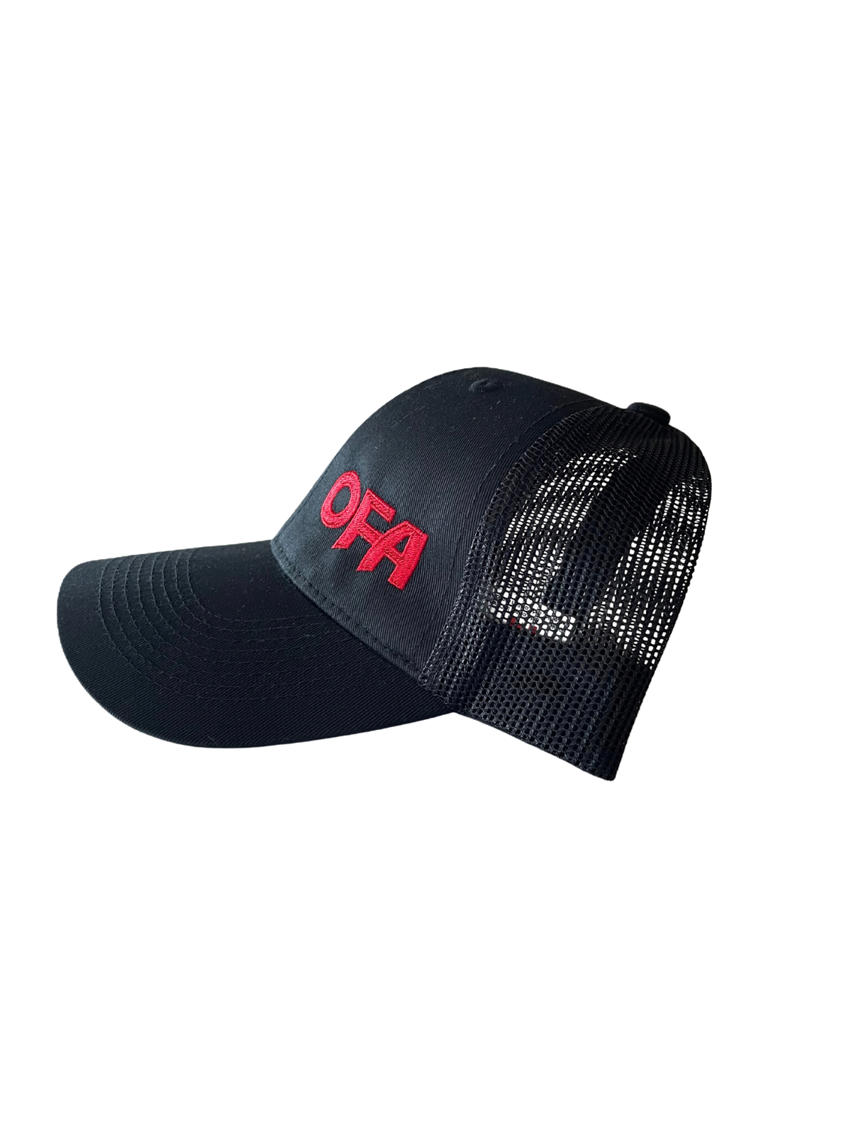 Great Value - 6 Panel Constructed Full-Fit Ball Cap (Mesh Back) Black on Black