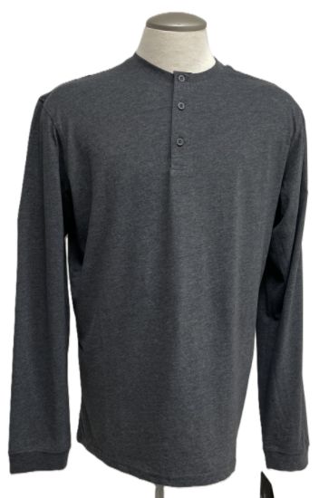 Stormtech Men's Torcello L/S Henley Item # TGH-1 Graphite Heather