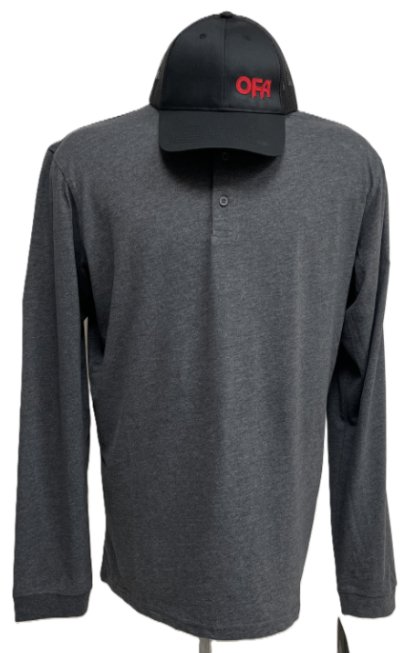 Stormtech Men's Torcello L/S Henley Item # TGH-1 Graphite Heather