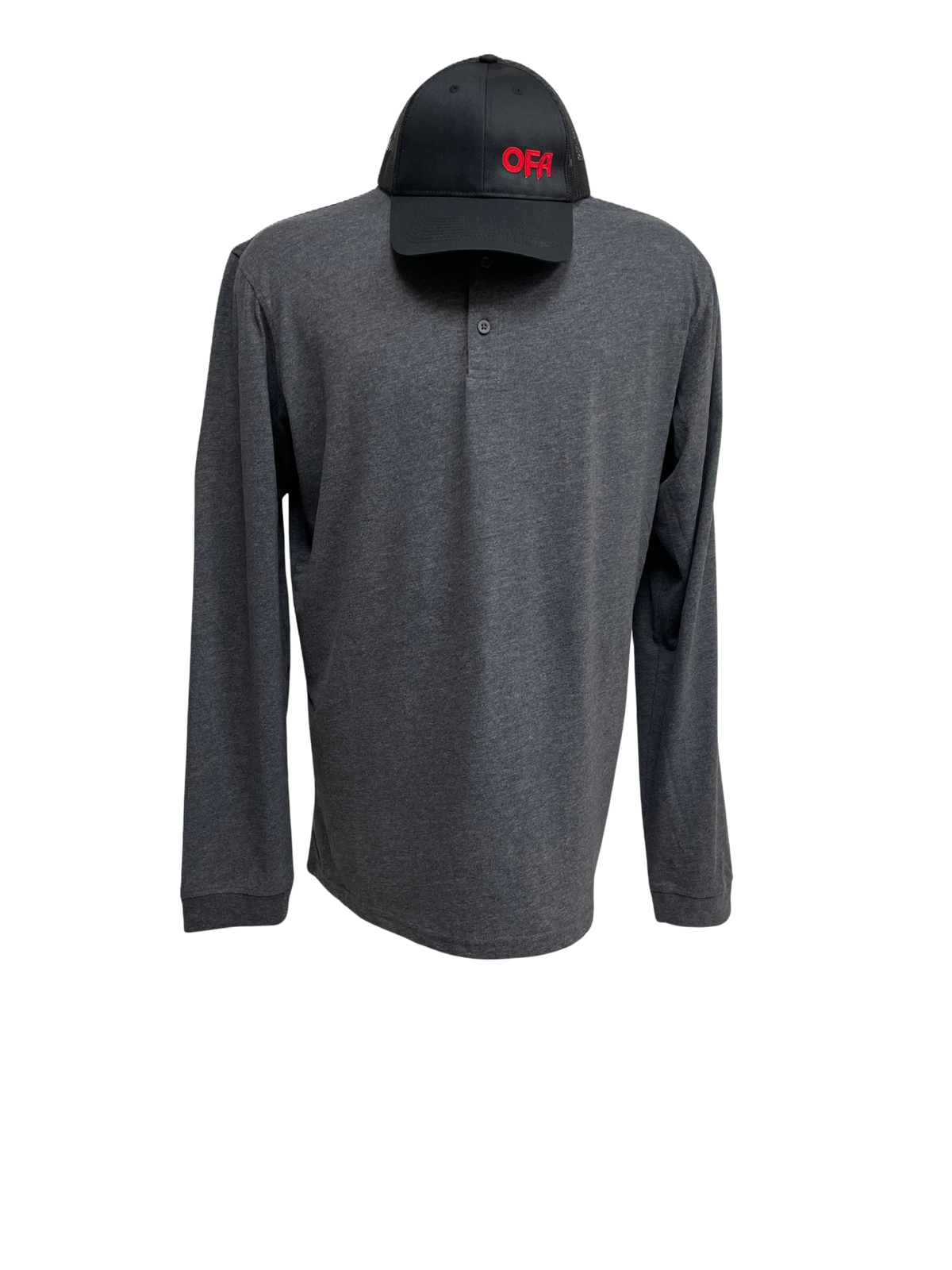 *NEW - Stormtech Men's Torcello L/S Henley Item # TGH-1 Graphite Heather