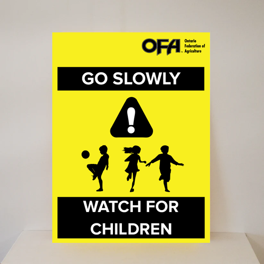 Go Slowly Watch for Children Sign