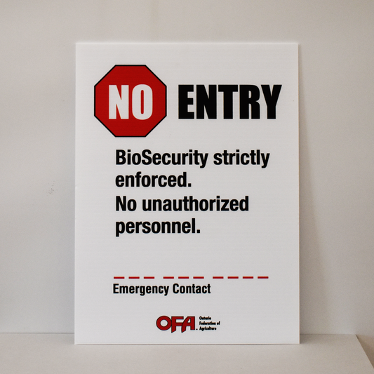Bio Security Sign